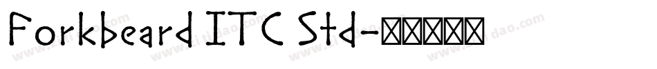 Forkbeard ITC Std字体转换